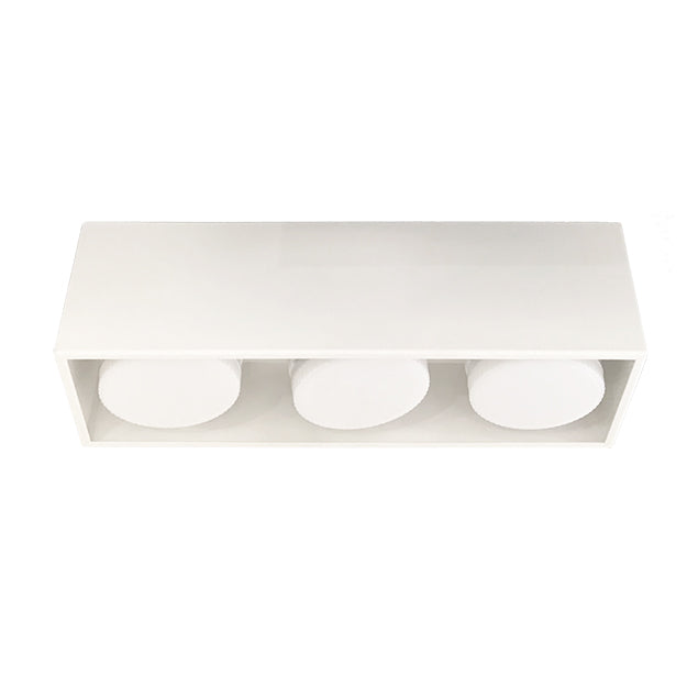 Plafón metal blanco dirigible 3 luces GX53 - LGPL0010