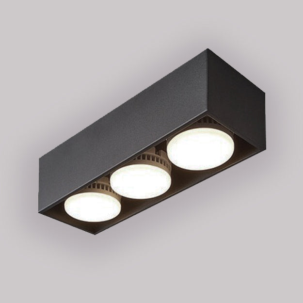 Plafón metal negro dirigible 3 luces GX53 - LGPL0011