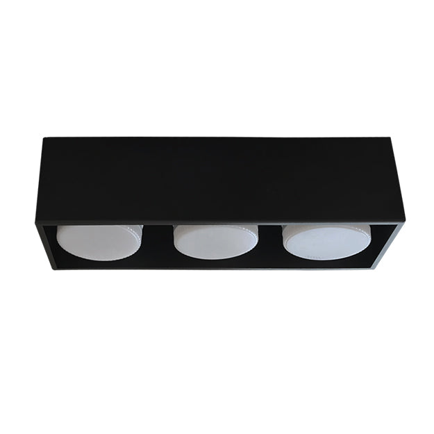 Plafón metal negro dirigible 3 luces GX53 - LGPL0011