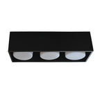 Plafón metal negro dirigible 3 luces GX53 - LGPL0011