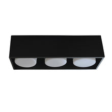 Cargar imagen en el visor de la galería, Plafón metal negro dirigible 3 luces GX53 - LGPL0011
