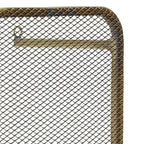 Apliqué metal malla bronce antiguo 15x30 cm E27 - LLAP0018