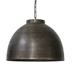 Lámpara colgante metal níquel bruto oscuro 60 cm E27 - LLLC0040