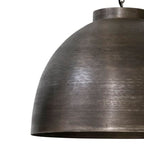 Lámpara colgante metal níquel bruto oscuro 60 cm E27 - LLLC0040