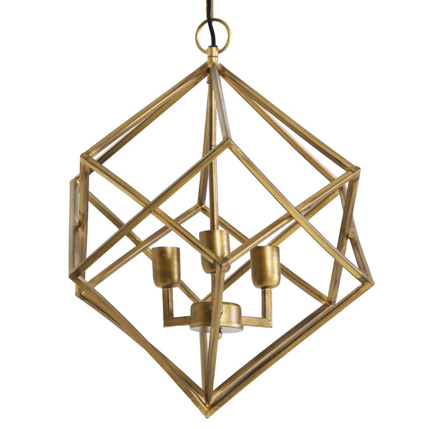 Lámpara colgante metal bronce envejecido Ø 46 cm 3 luces  E27 - LLLC0149