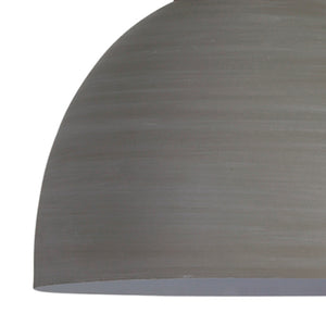 Lámpara colgante metal gris madera natural Ø40x36cm E27 - LLLC0228