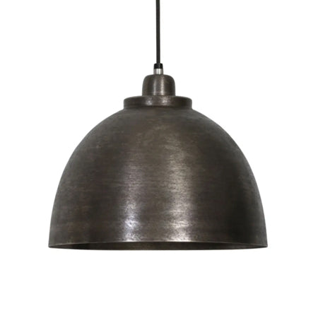 Lámpara colgante metal niquel bruto oscuro Ø 30 cm E27 - LLLC0243