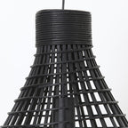 Lámpara colgante ratán negro Ø 40 cm E27 - LLLC0263