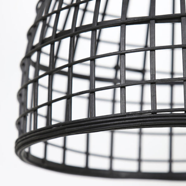 Lámpara colgante ratán negro Ø 40 cm E27 - LLLC0263