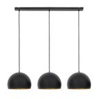 Lámpara colgante metal negro 1,20 mt. 3 luces cm E27 - LLLC0269