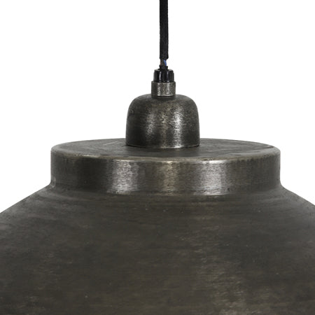 Lámpara colgante metal plata antigua Ø 45 cm E27 - LLLC0271