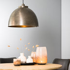 Lámpara colgante metal plata antigua Ø 45 cm E27 - LLLC0271
