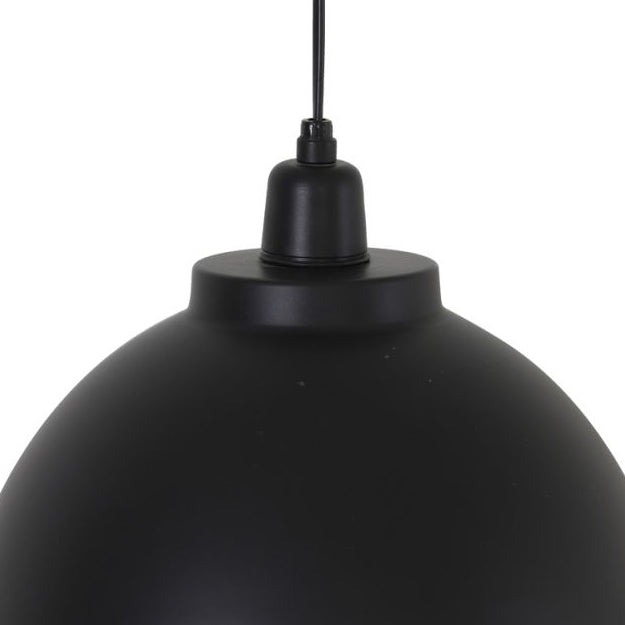 Lámpara colgante metal negro oro Ø 30 cm E27 - LLLC0339