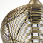 Lámpara colgante metal bronce envejecido 1,00x22 cm 5 luces E27 - LLLC0375