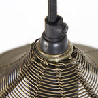 Lámpara colgante metal bronce envejecido 1,00x22 cm 5 luces E27 - LLLC0375