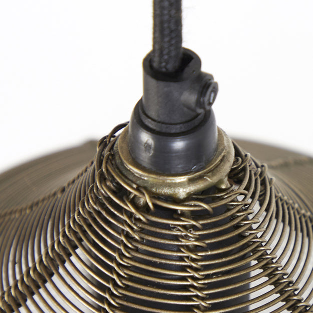 Lámpara colgante metal bronce envejecido 1,00x22 cm 5 luces E27 - LLLC0375
