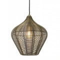 Lámpara colgante metal bronce envejecido Ø27 cm E27 - LLLC0376