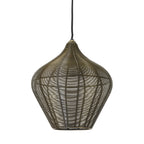 Lámpara colgante metal bronce envejecido Ø27 cm E27 - LLLC0376