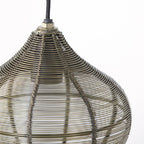 Lámpara colgante metal bronce envejecido Ø27 cm E27 - LLLC0376