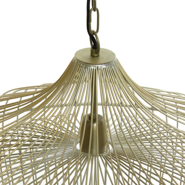 Lámpara colgante metal bronce envejecido Ø44 cm E27 - LLLC0420