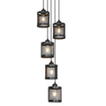 Lámpara colgante metal negro Ø26 cm 5 luces E27 - LLLC0424
