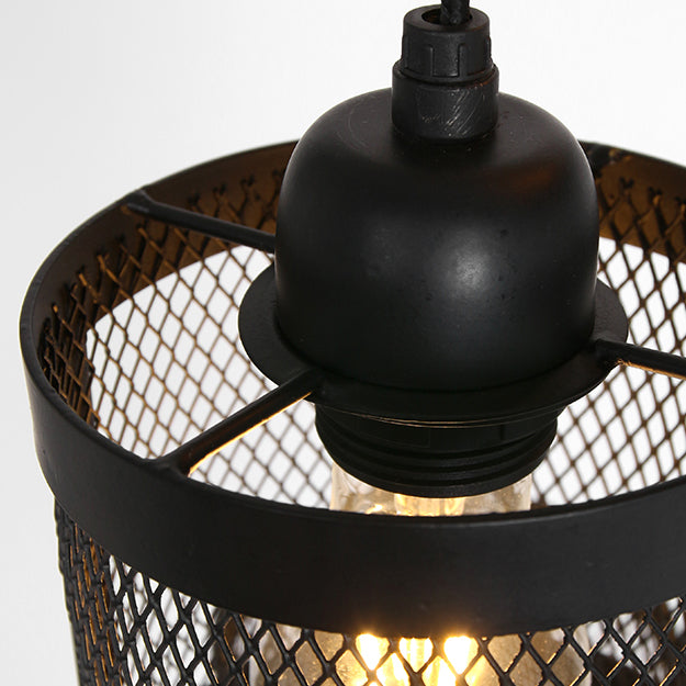 Lámpara colgante metal negro Ø26 cm 5 luces E27 - LLLC0424