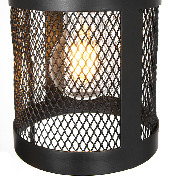 Lámpara colgante metal negro Ø26 cm 5 luces E27 - LLLC0424