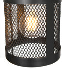 Lámpara colgante metal negro Ø26 cm 5 luces E27 - LLLC0424