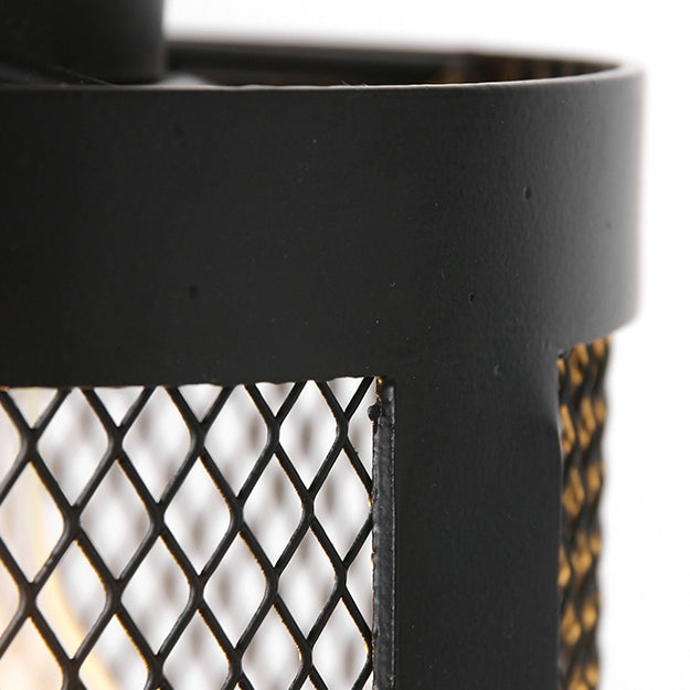 Lámpara colgante metal negro Ø26 cm 5 luces E27 - LLLC0424