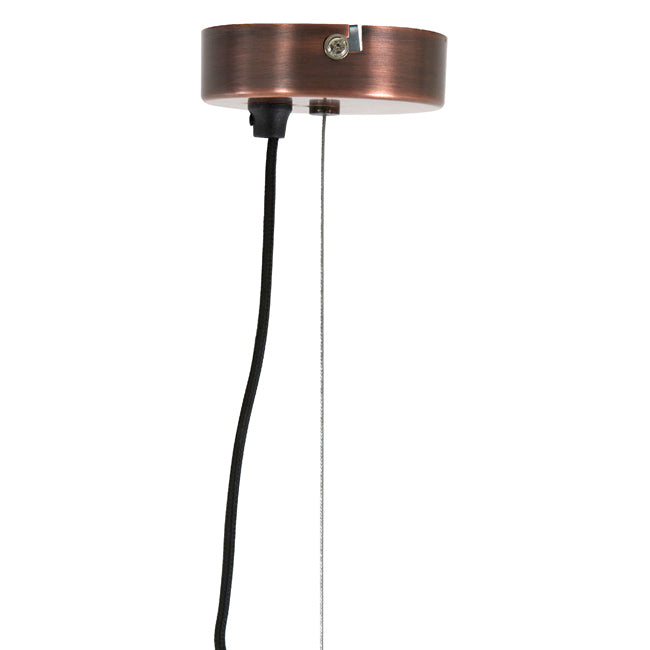 Lámpara colgante metal bronce envejecido Ø27x45 cm E27 - LLLC0439