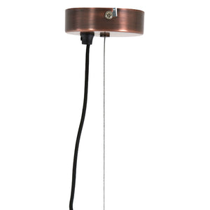 Lámpara colgante metal bronce envejecido Ø35x55 cm E27 - LLLC0428