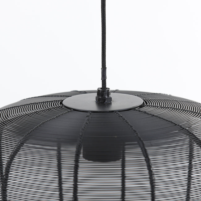 Lámpara colgante metal negro Ø31 cm E27 - LLLC0443