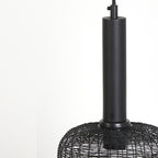 Lámpara colgante metal negro mate Ø22x55 cm E27 - LLLC0446