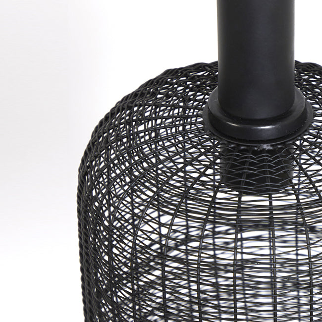 Lámpara colgante metal negro mate Ø22x55 cm E27 - LLLC0446