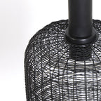 Lámpara colgante metal negro mate Ø22x55 cm E27 - LLLC0446