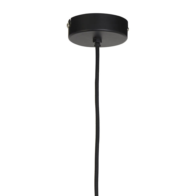 Lámpara colgante metal negro mate Ø22x55 cm E27 - LLLC0446