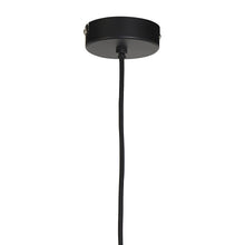 Cargar imagen en el visor de la galería, Lámpara colgante metal negro mate Ø22x55 cm E27 - LLLC0446
