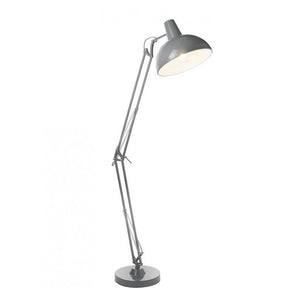 Lámpara de pie metal gris Ø 38x1,77 cm E27 - LLLP0056