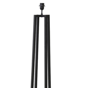 Lámpara de pie metal pantalla de tela negro 36x1,54 cm E27 - LLLP0057