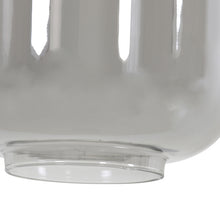Cargar imagen en el visor de la galería, Lámpara de pie metal vidrio negro dorado humo Ø28x32x1,55 cm E27 - LLLP0061
