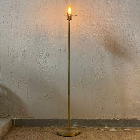 Lámpara de pie metal vidrio transparente bronce envejecido Ø25x1,52cm  E27 - LLLP0063