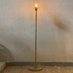 Lámpara de pie metal vidrio transparente bronce envejecido Ø25x1,52cm  E27 - LLLP0063