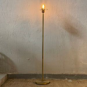 Lámpara de pie metal vidrio transparente bronce envejecido Ø25x1,52cm  E27 - LLLP0063