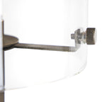 Lámpara de pie metal vidrio transparente bronce envejecido Ø25x1,52cm  E27 - LLLP0063