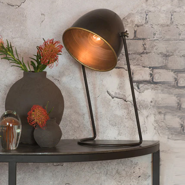Lámpara sobremesa metal bronce Ø 21x50 cm  E27 - LLLS0059