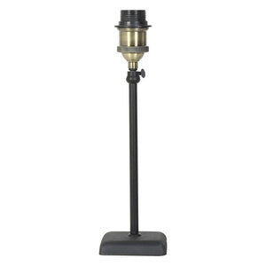 Lámpara sobremesa metal pantalla de tela negro 10x63 cm E27 - LLLS0113