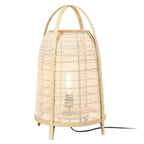 Lámpara sobremesa madera fibra natural Ø34x60 cm E27 - LLLS0126