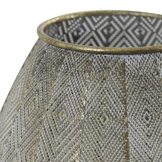 Lámpara sobremesa metal oro blanco Ø 46,5x57,5 cm E27 - LLLS0178