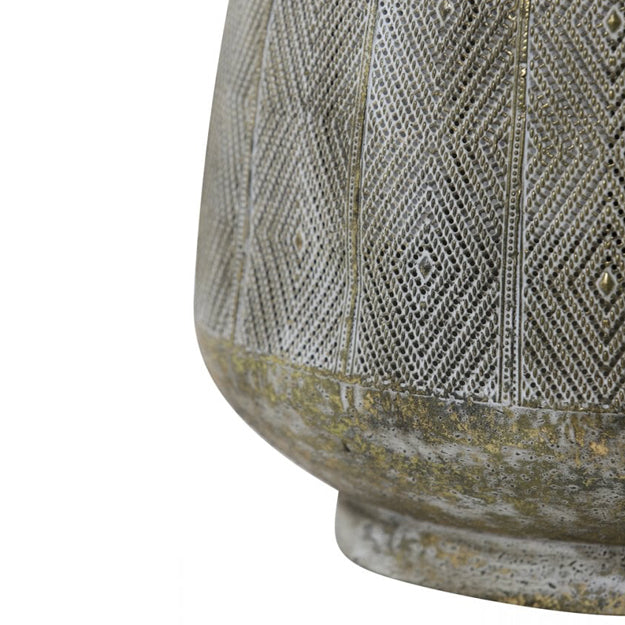 Lámpara sobremesa metal oro blanco Ø 46,5x57,5 cm E27 - LLLS0178