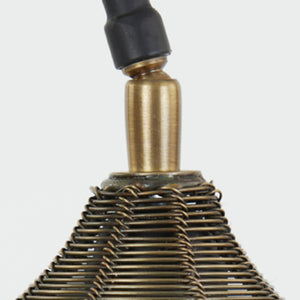 Lámpara sobremesa metal negro bronce Ø18x62 cm E27 - LLLS0230